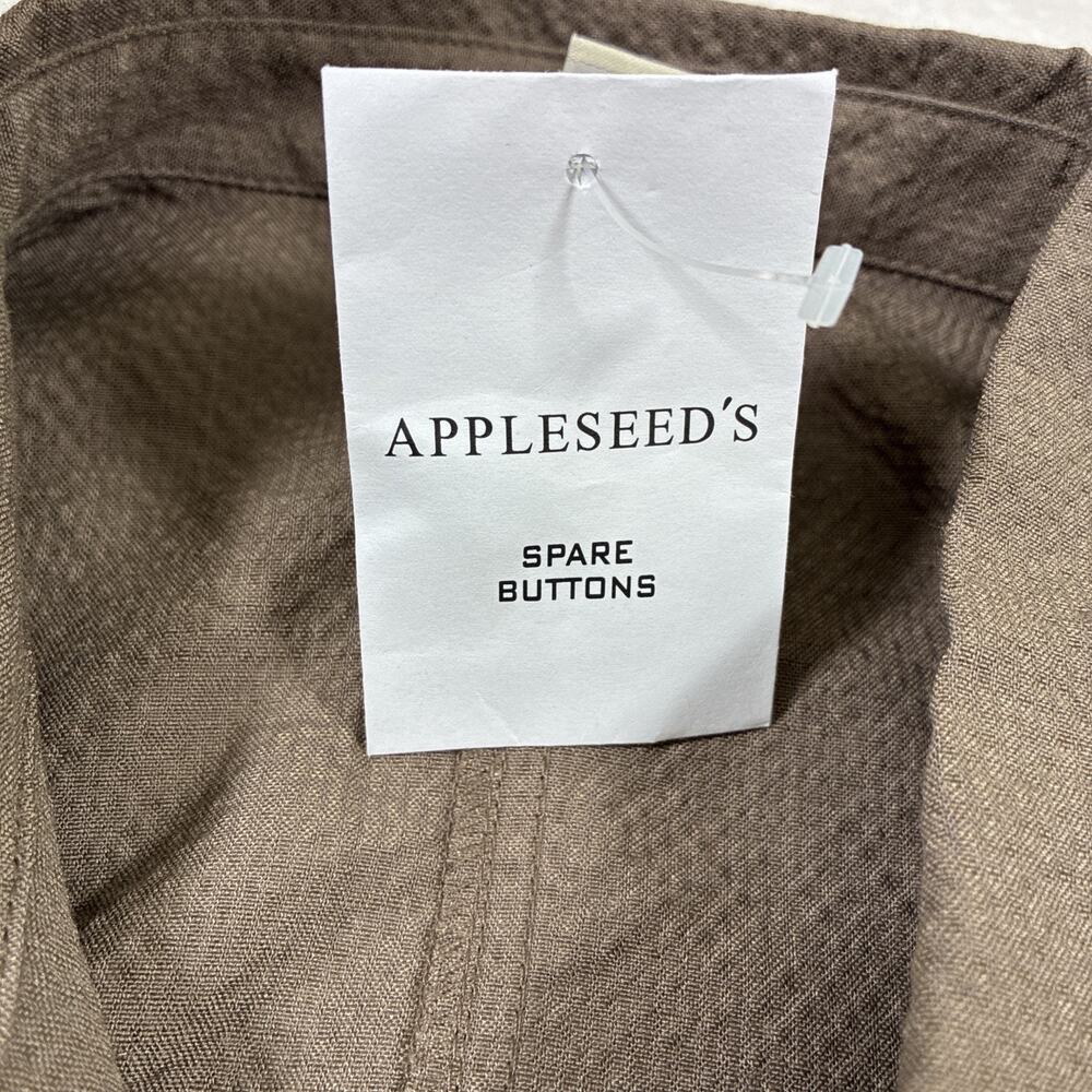 NWT Appleseed’s Brown Button Front Shirt Dress Drawstring Waist Size 6P Charity - Picture 10 of 13